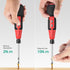 ORIA Rechargeable Cordless Screwdriver Set, Electric Power Screwdriver with LED Light, 10 Bits, 1/4'' Bit Holder