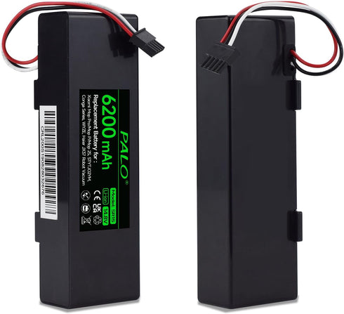 14.8V 6200mAh Replacement Battery for Wyze WVCR200S Robot Vacuum, for Xiaomi Mop Pro, Conga 3290, Haier JX37