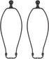 PATIKIL 2 Set 11.5" Lamp Shade Harp Holder, Heavy Duty Detachable Lampshade