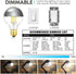 XININSUN Dimmable Half Chrome Light Bulb, 6W (60W Equivalent), E26 G80 Silver Dipped, 4000K Daylight, 4 Pack