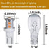 LED Landscape Light Bulbs 1W 12V Yellow White 2200K, 7W Low Voltage Wedge Base T5 Malibu Bulbs, 8 Pack