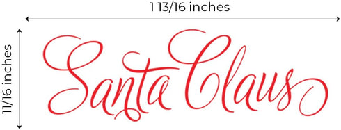 Santa Claus Signature Stamp, 2000 Plus Self Inking Rubber Stamp, Christmas Holiday Stamp in Red Imprint