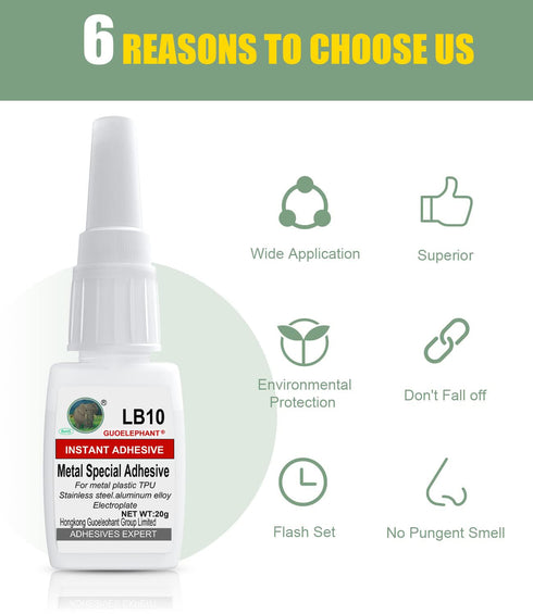 Metal Glue for Bonding - Instant Super Glue for Metal, Stainless Steel, Aluminum Alloy, DIY Craft, and More