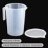 PATIKIL 5000ml Graduated Beaker, PP Plastic Liquid Measuring Cup with Double Sided Graduations, Handle, Lid, Spout