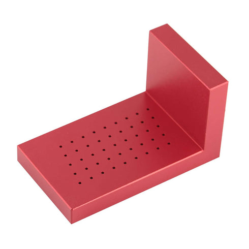 T Type Scribe Sign Measuring Tool, Calibration Ruler Red Woodworking Aluminum Alloy Scribe Sign Measuring Tool