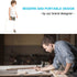 TSJ OFFICE Small White Board - 16" X 12" Portable Gold Aluminum Framed Magnetic Dry Erase Board with Handle, To Do List