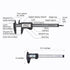 Digital Caliper 0-6" Measuring Tool, Micrometer Caliper with Auto-Off Feature, Inches and Millimeters for Jewelry