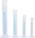 Liquid Measuring Cup Graduated Cylinders Set, Plastic Graduated Cylinder Lab Test Tube, PP Material 10ml / 25ml / 50ml