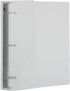 JAM PAPER Plastic 1.5 inch Binder - Clear 3 Ring Binder - Sold Individually by JAM Paper