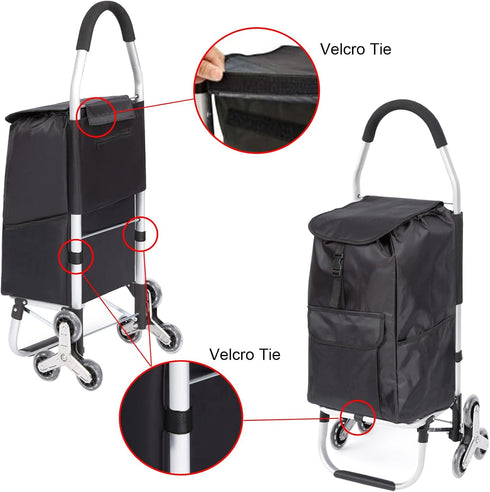 Bornfornice 13inx9.5inx21.6in Replacement Bag for Grocery Cart/Shopping Cart - Waterproof Trolley Bags, for Aluminium