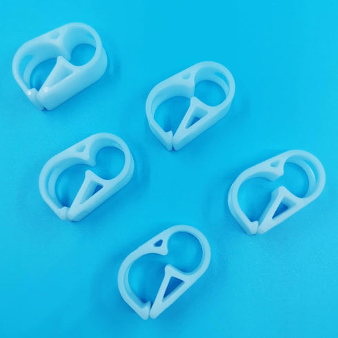 Plastic Tubing Clamps, Tube Clamp 0.196-0.314 Inch, Laboratory Pinch Valve Flow Control Hose Clamp (5pc Pack)
