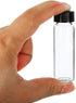 PATIKIL 15mL Reagent Media Bottle, 24 Pack Round Glass Storage Bottles with Plastic Screw Cap for Lab, Home