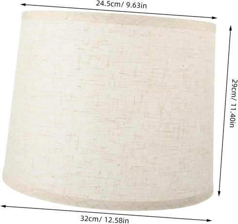 Linen Table Lamp Shade with Iron Frame - Decorative Home Lighting