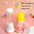 Yinhamnl Cute Desk Lamp, Kids Night Light, LED Bedside Lamp for Kids, USB Rechargeable Portable Eye Protection Table