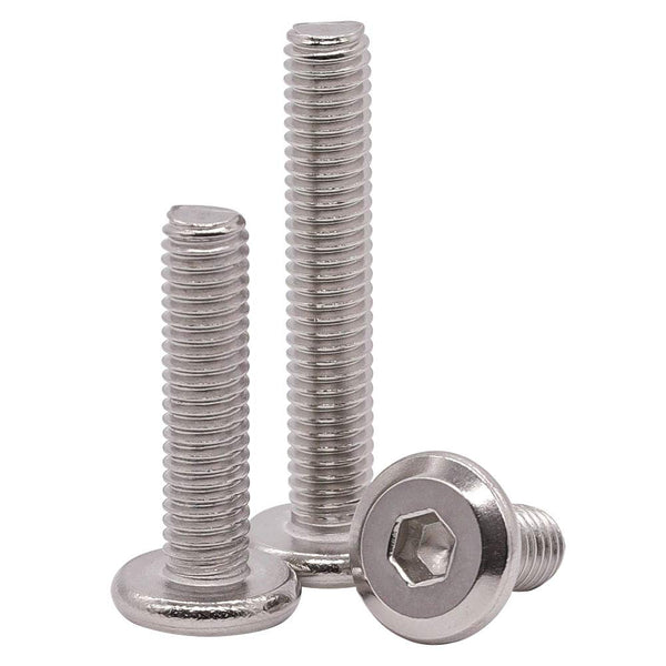 M4-0.7 x 50mm Hex Socket Head Cap Screws - 304 Stainless Steel Flat Countersunk Machine Screws, 50 PCS