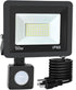 50W Plug in Motion Sensor Lights Outdoor, 5500LM Motion Flood Light Dusk