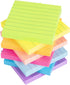 Lined Sticky Notes 3x3 in - Bright Ruled Colorful Memo Pads, 82 Sheets/pad, 8 Pads/Pack
