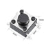 uxcell 50PCS 6x6x5mm Momentary Panel PCB Surface Mounted Devices SMT 4 Pins Push Button SPST Tactile Switch