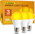 LQ BSDERA 1800K Amber Light Bulbs for Sleep, 5W Blue Light Free Light Bulbs,