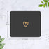 Seorsok Square Aesthetic Cute Heart Mouse Pad, Waterproof Funny Mouse Mat, Non-Slip Rubber Base for Wireless Mouse -