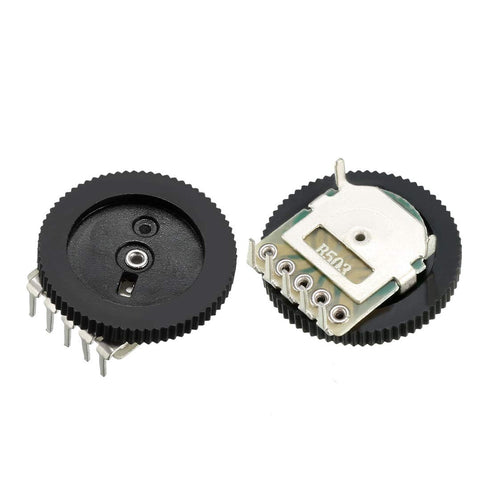uxcell 50K Ohm Dial Wheel Potentiometer for Audio Stereo Volume Control, 20Pcs