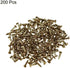 BLUELEC 200PCS Wooden Nails for Household Decoration, String Art & DIY Crafts (1×8mm/0.04×0.3in, Bronze)