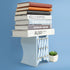 M&G Adjustable Bookends, Metal Bookend for Heavy Books, Desk Magazine File Organizer Holder Extends up to 20in, Blue