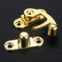 Yetaha Antique Hook Hasp, 6PCS Zinc Alloy Right Lock Clasp Toggle Latch Buckles for Vintage Wooden Box, Gold