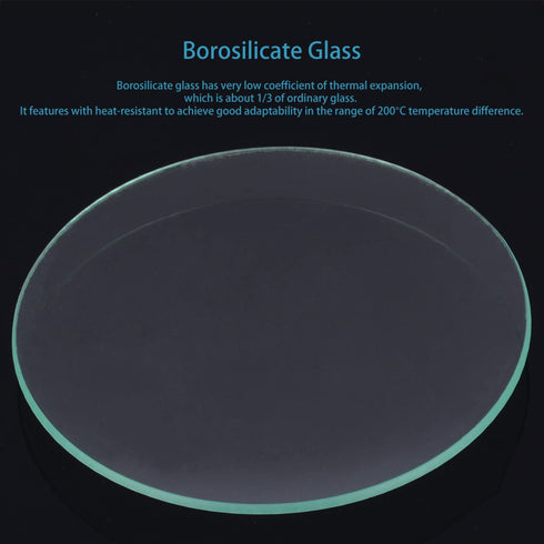 stonylab Watch Glasses, 10pk 70 mm Borosilicate Glass Beaker Cover Set, Ground Edge Beaker Lid for Laboratory