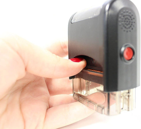 EMAILED Self Inking Rubber Stamp with Red Ink (Stamp Plus 5cc Refill Ink)