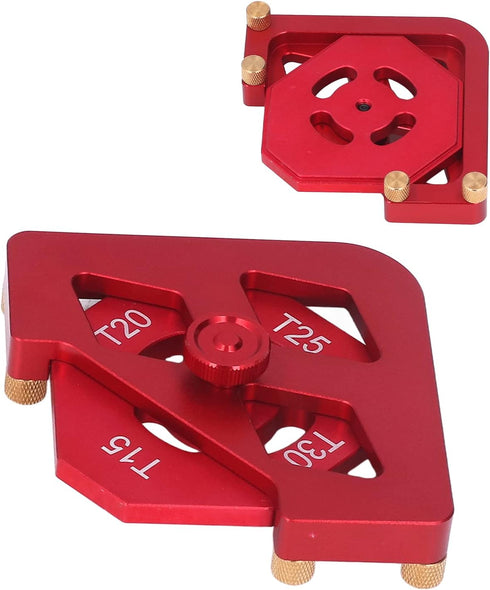 Ylwxzenith Set R15 R30, T15 Aluminium Alloy Router Template for Woodworking, Round Corner Radius Jig Tool Kit, Quick