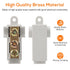 Linkstyle 10PCS 6 AWG Gauge T-Type Wire Connector Nut Kit, 80A Quick Wiring Connection Terminal