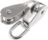 2PCS Lifting Single Pulley - Stainless Steel Heavy Duty Swivel Rope Pulley Block M20
