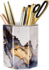 WAVEYU Ceramic Pen Holder for Desk, Cute Pencil Cup Pot Organizer, Makeup Brush Holder for Office, Classroom, Home
