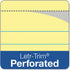 Tops Docket Writing Pads, 100 Sheets, Extra-Strong Back, 8-1/2" x 11-3/4", Perforated, Canary, 6 Pack (63396)