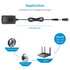 LightingWill 12V 12 2A 24W 110V 12V 5.5/2.1 Power Supply, Volt DC Power Supply, Black LED Power Adapter, AC to Wall