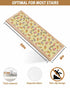 BOHOOSKYLAR 4 8"x30" Ice Cream Stair Treads Cake Colorful Yellow Background Indoor Non Slip Peel and Stick Stair Treads