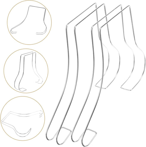 2pcs Luxshiny Sturdy Shoe Shaper Stands Shoe Rack Holders for Boot Rack Entryway High Heels Display Holder