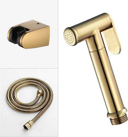IIUUAYUVI Set ToiletSprayer Golden Circle HandheldSprayer -Premium Pressure-Free Spray Gun Blackwater Shattaf Baby