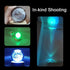 Zabalar 3D Crystal Moon Ball Light with Colorful LED Light Base,Valentine's Day Gift,Color Changing Table Lamp