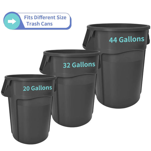 Trash Can Caddy Bag, 12 Pockets Organizer for Cleaning Tools and Supplies, Fits 20-44 Gallon Can (Black)
