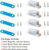 SDTWZW Pack 4 Cabinet Magnets Latch White Magnetic Door Catch for Cupboard Wardrobe and Shutter Hardware Magnetic