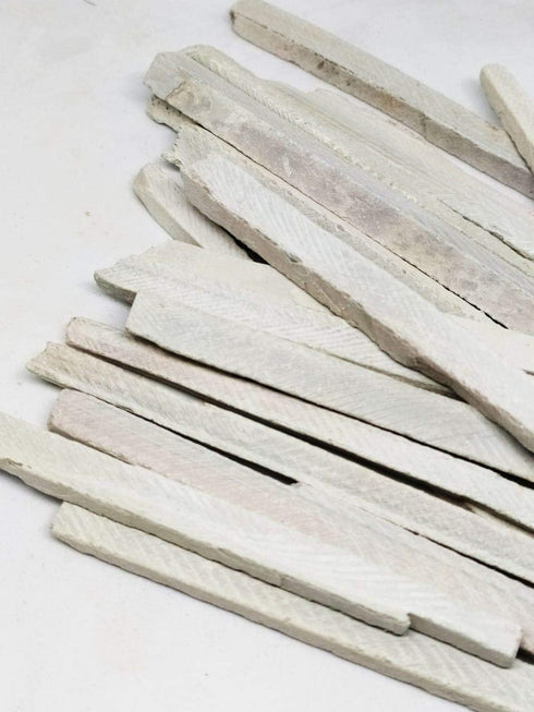 Iram Edible Natural Stone Slate Pencils - Premium Quality White Chalk - 45 Pieces