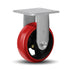 Heavy Duty Industrial Casters 5"X2", Rigid Casters with Crowned Polyurethane Tread, 1000 lbs Load Capacity for Tool