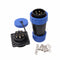 TY28 5 Pin 25A Aviation Waterproof Connector, Male Female Cable Plug Socket for Electrical Power Device, 12 AWG Wire
