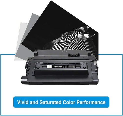 TRUE IMAGE Compatible Toner Cartridge Replacement for HP 90A CE390A 90X CE390X, Black, 1-Pack