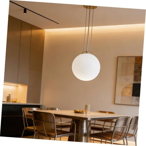 120mm Kisangel Frosted Glass Globe Lampshade round Ball Pendant Light Cover Replacement for Ceiling Fan, Wall Sconce
