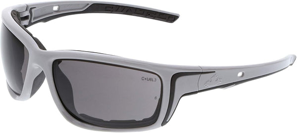 MCR Safety SR522PF Swagger Safety Glasses, Work Glasses, Gray MAX6 Anti-Fog Lens, Foam Lined, Gray Frame
