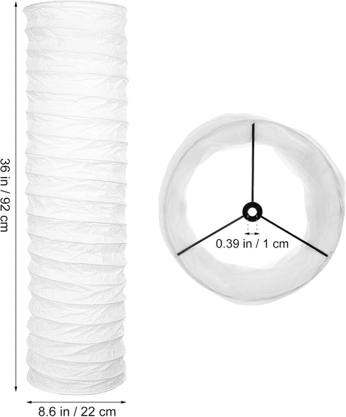 FAVOMOTO Paper Floor Lamp Shade Replacement, Nordic Style Lantern Lampshade Light Accessories Lamp Shield Cover
