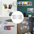 Stainless Iron Strips Bulletin Bar Board Adhesive Frameless Magnetic Strip with 10 Colorful Magnets and 8 Adhesive Tape